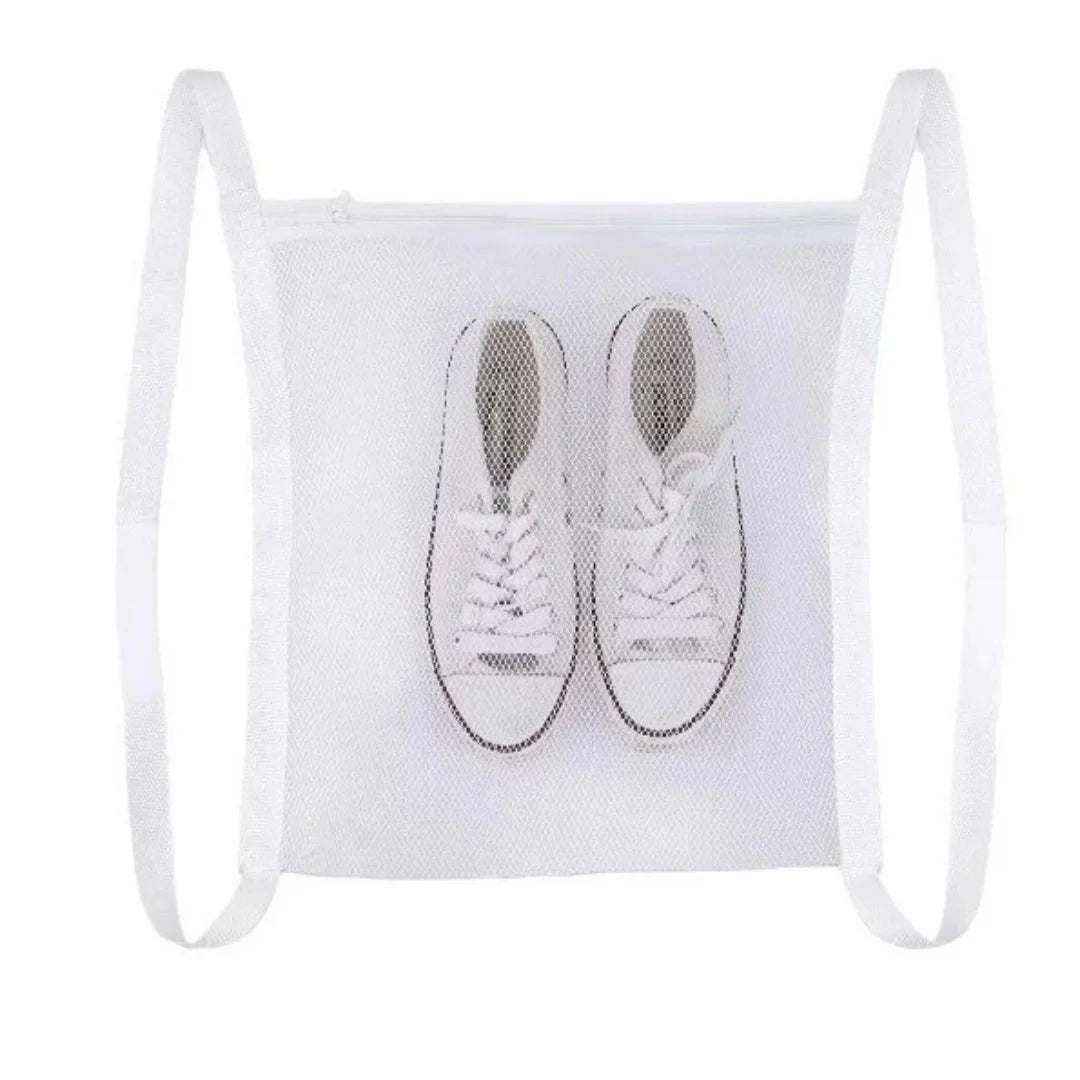 Reusable Mesh Shoe Wash Bag for Machine Washing & Drying
