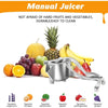 Manual Citrus Juicer – Heavy-Duty Aluminum Squeezer