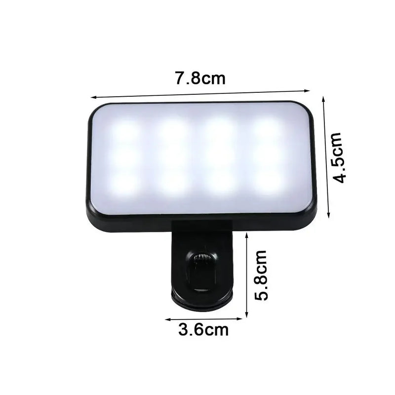 Clip-On LED Fill Light for Phones & Laptops