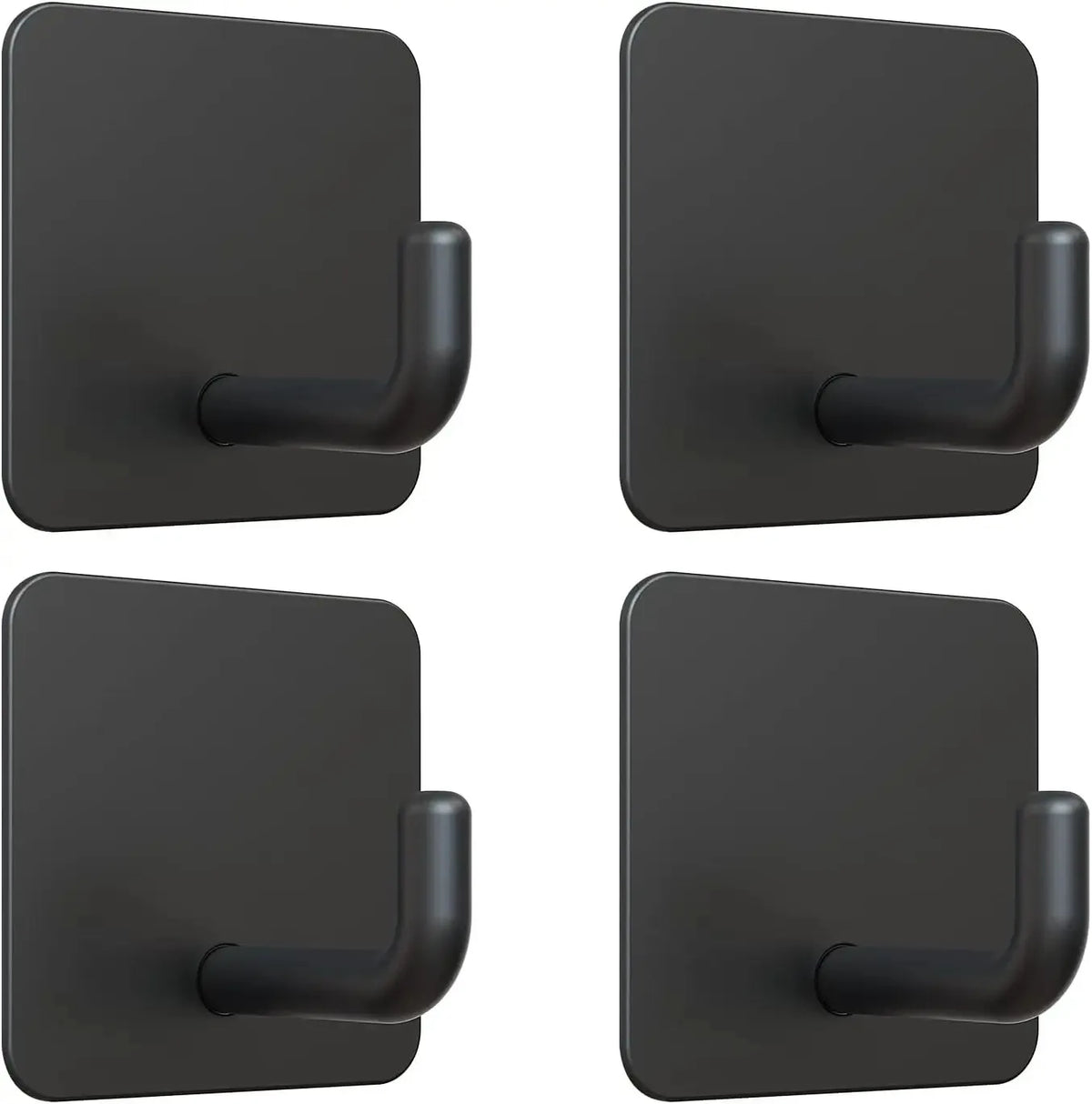 Pack of 4 Stainless Steel Wall Hooks for Entryway, Kitchen & Bathroom