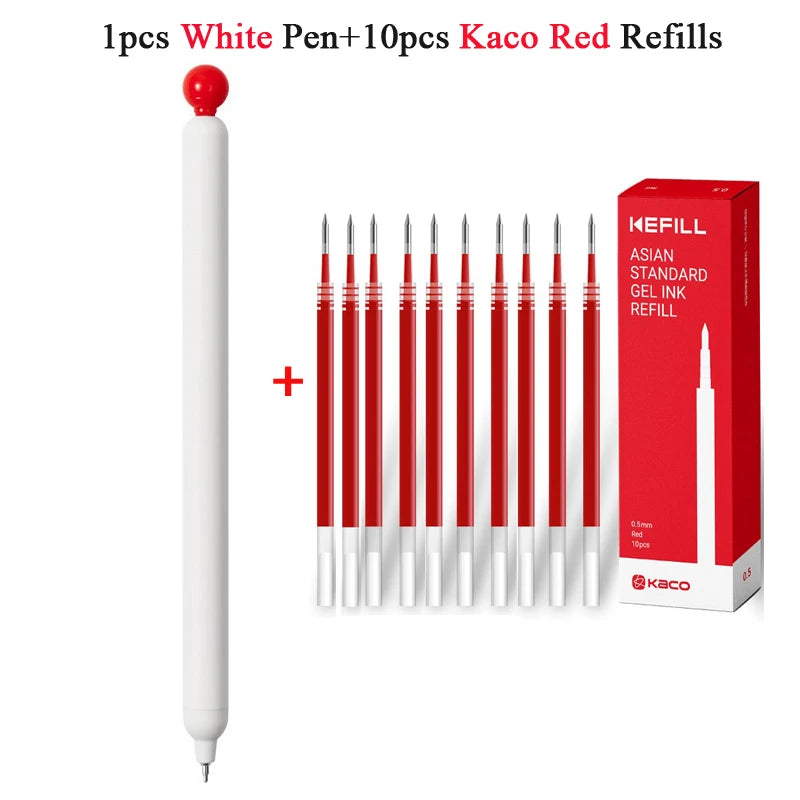 KACO POPUP Retractable Gel Pen – 0.5mm Smooth Writing, Quick-Dry Ink