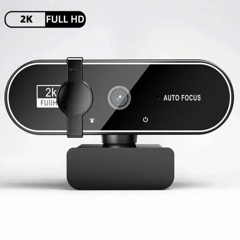 4K Auto-Focus Webcam with Built-in Microphone
