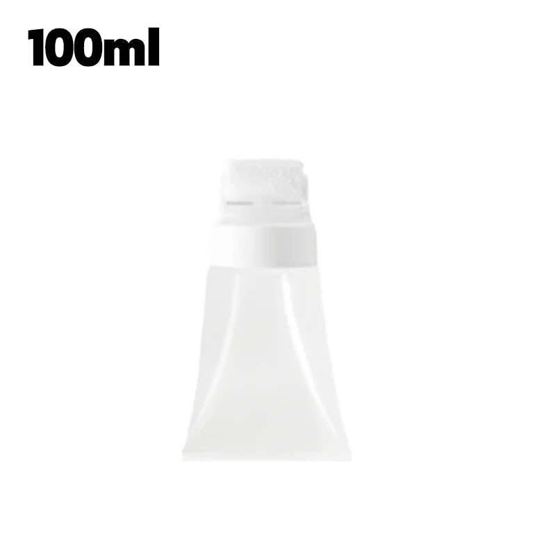 A white plastic bottle containing 100ml of wall paint repair liquid.