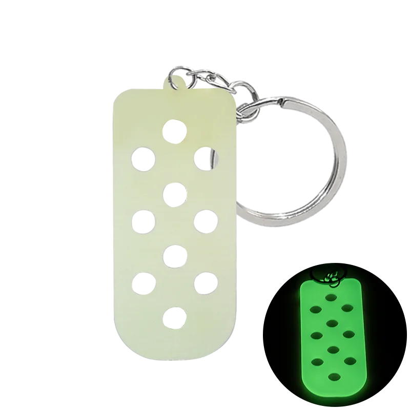 Silicone Shoe Charm Holder Keychain Board