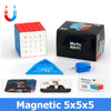 A set of MoYu magnetic 5x5 cube, including the cube, a box, and a blue magnetic tool.
