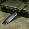 Full Tang Fixed Blade Knife with Ergonomic Rubber Handle
