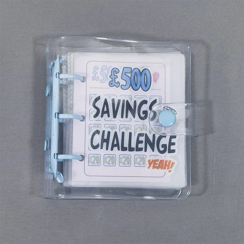 Compact Savings Challenge Binder with Envelopes