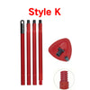 Red replacement mop handle and base for O-Cedar/Vileda systems