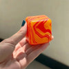 Squishy Stress Relief Cube with Soothing Swirl Design