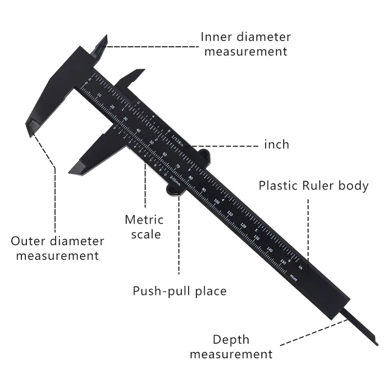 Eyebrow Measuring Caliper for Microblading & Permanent Makeup