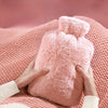 Reusable Hot Water Bottle with Soft Fleece Cover