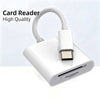 2-in-1 USB-C Camera Card Reader for iPhone and iPad