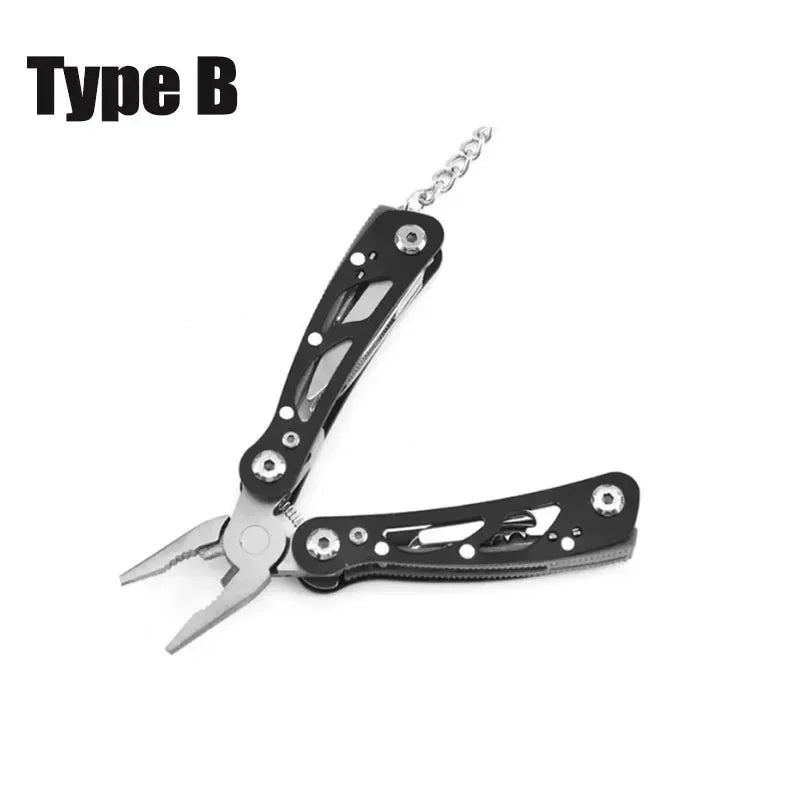 13-in-1 Stainless Steel Multi-Tool Pliers for Camping and Outdoor Use