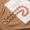 Acrylic Resin Bag Chain Strap in Fishbone Design