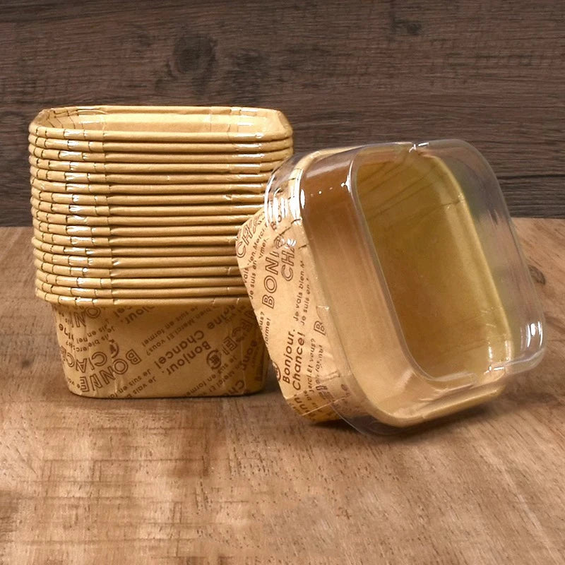 Vasitos desechables para cupcakes con tapa