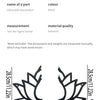 Handcrafted Lotus Wooden Wall Shelf with Cutout Design