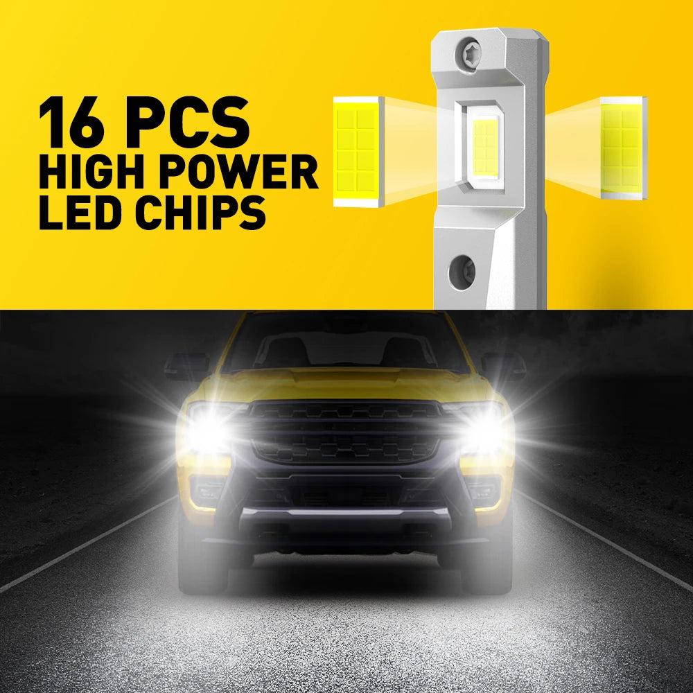 LED Headlight Bulbs with Canbus Technology (Pair)