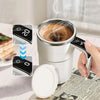 Smart Electric Self-Stirring Coffee Mug with Digital Display