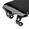 Black electric bike front plate guard with mounting brackets