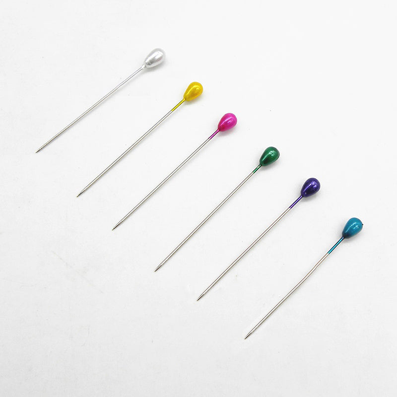 Pearl Head Straight Pins for Wedding Bouquets and DIY Crafts (100-Pack)