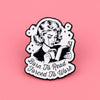 Just One More Chapter Enamel Pin for Book Lovers