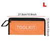Orange and black portable waterproof tool kit bag organizer