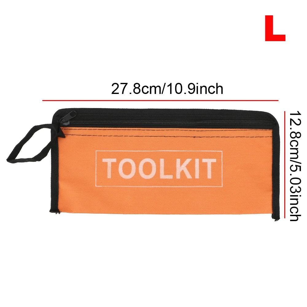 Orange and black portable waterproof tool kit bag organizer