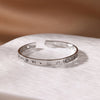 Adjustable Gold-Tone Stainless Steel Cuff Bracelet
