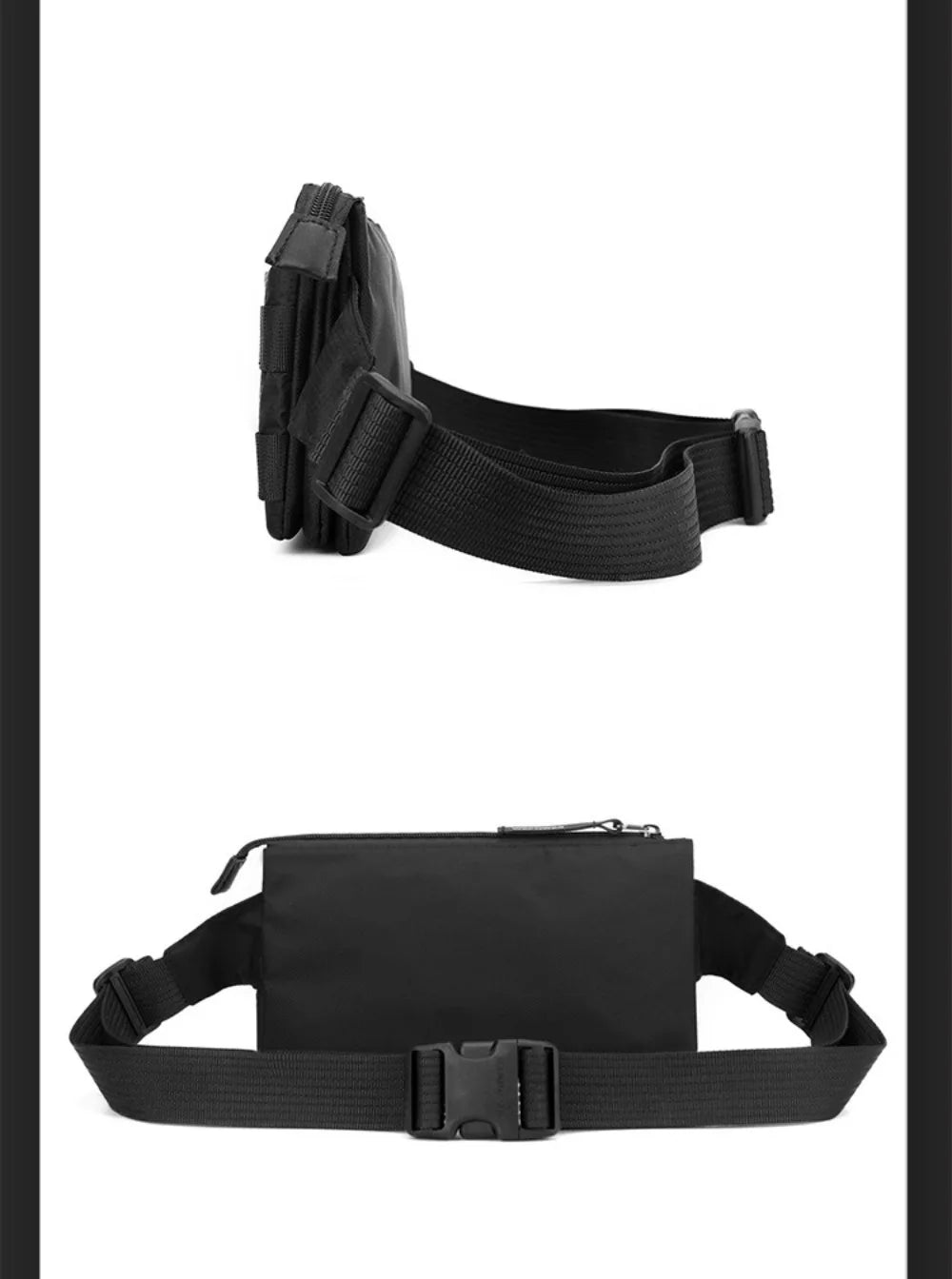 Vintage Style Crossbody Chest Bag for Men – Compact Nylon Shoulder Pack