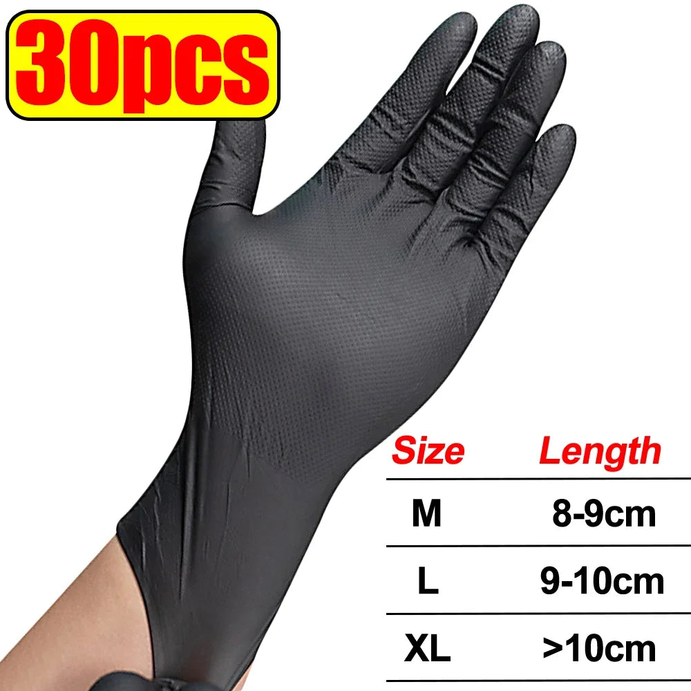 Heavy-Duty Textured Nitrile Work Gloves