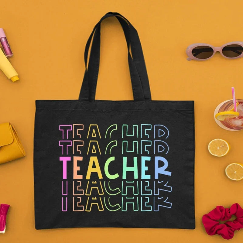 Sac Tote en Toile Durable pour Enseignants