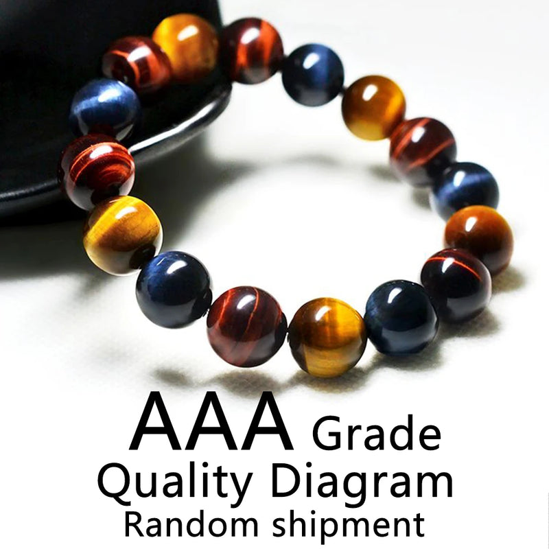 Natural Tiger's Eye Beaded Bracelet