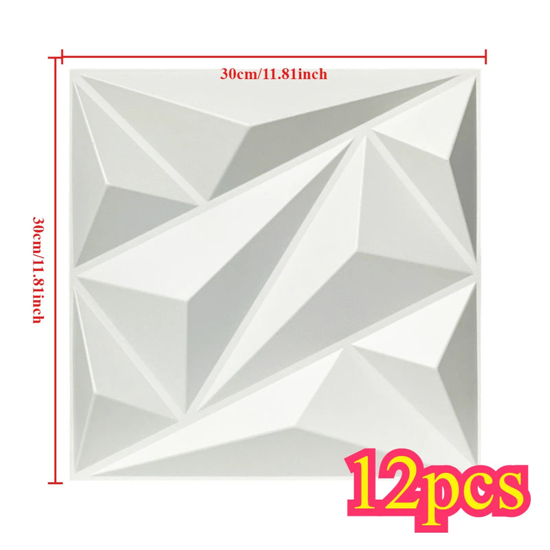 3D PVC Wall Panels - Waterproof Self-Adhesive