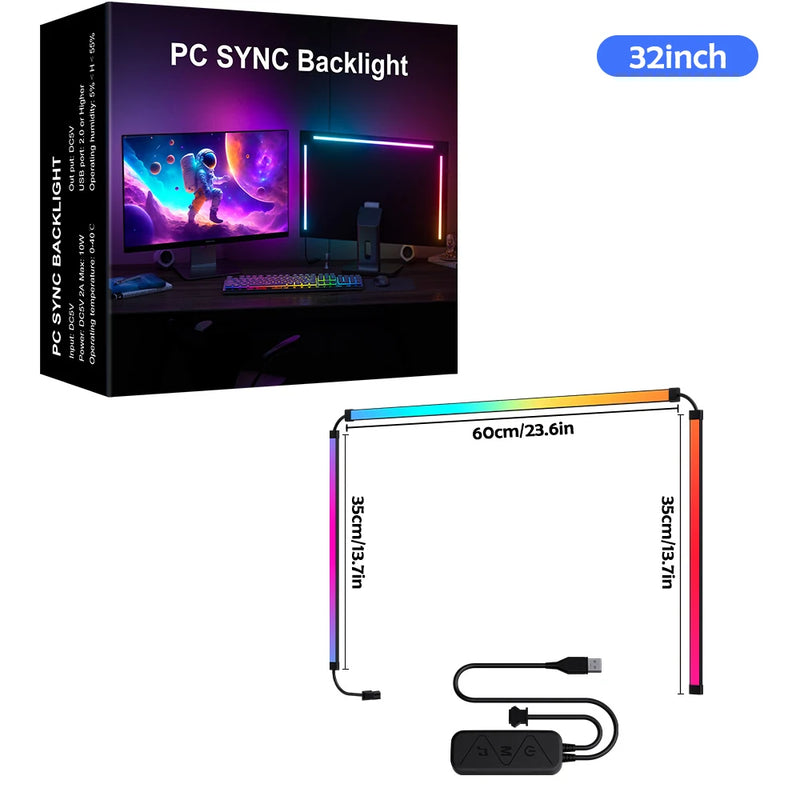 Monitor RGB Sync Light Bar with Music & App Control