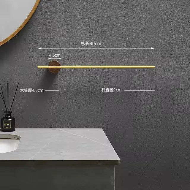 Adjustable Wood Towel Rack