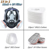 Full Face Chemical Respirator Mask with Anti-Fog Visor
