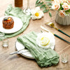Sage Green Gauze Table Runner