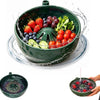 Self-Spinning Fruit & Vegetable Washer Bowl with Drain Holes