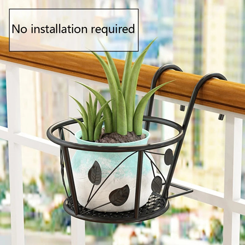 Étagère à Plantes en Fer pour Balcon