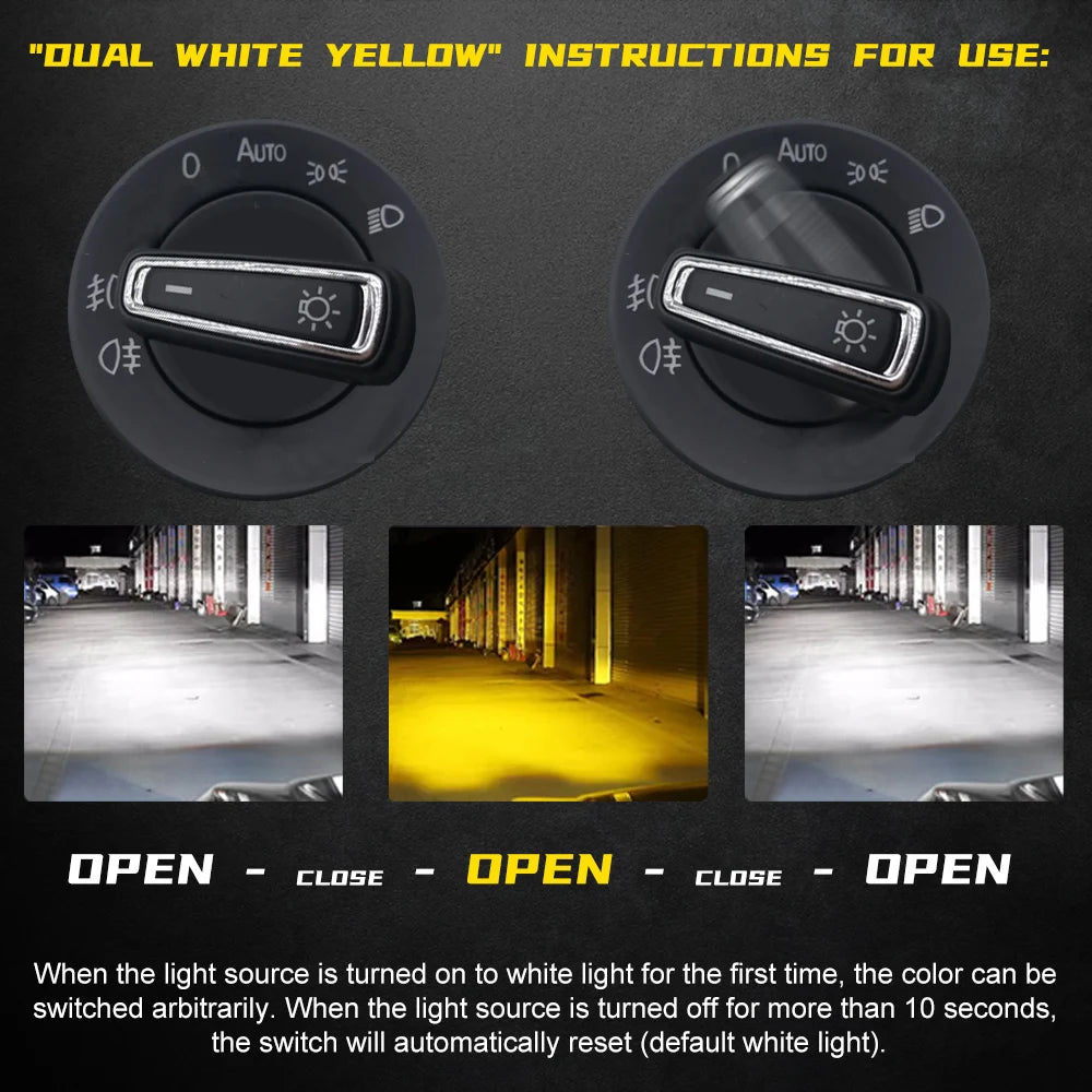LED Fog Light Bulbs with 12,000 Lumens