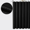 Waffle Textured Waterproof Shower Curtain with Hooks