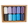 1000 Yard Polyester Sewing Thread Spools — 10 Color Pack