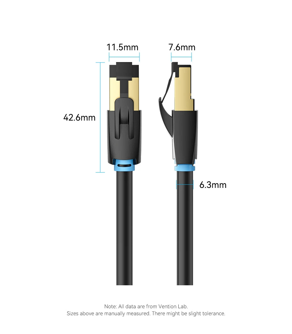 Cat8 Ethernet Cable – 40Gbps High-Speed Network Patch Cord