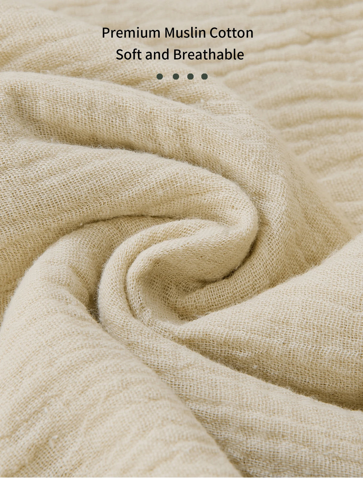Muslin Cotton Baby Sleeping Bag – Anti-Kicking Cocoon for Newborns to 18 Months