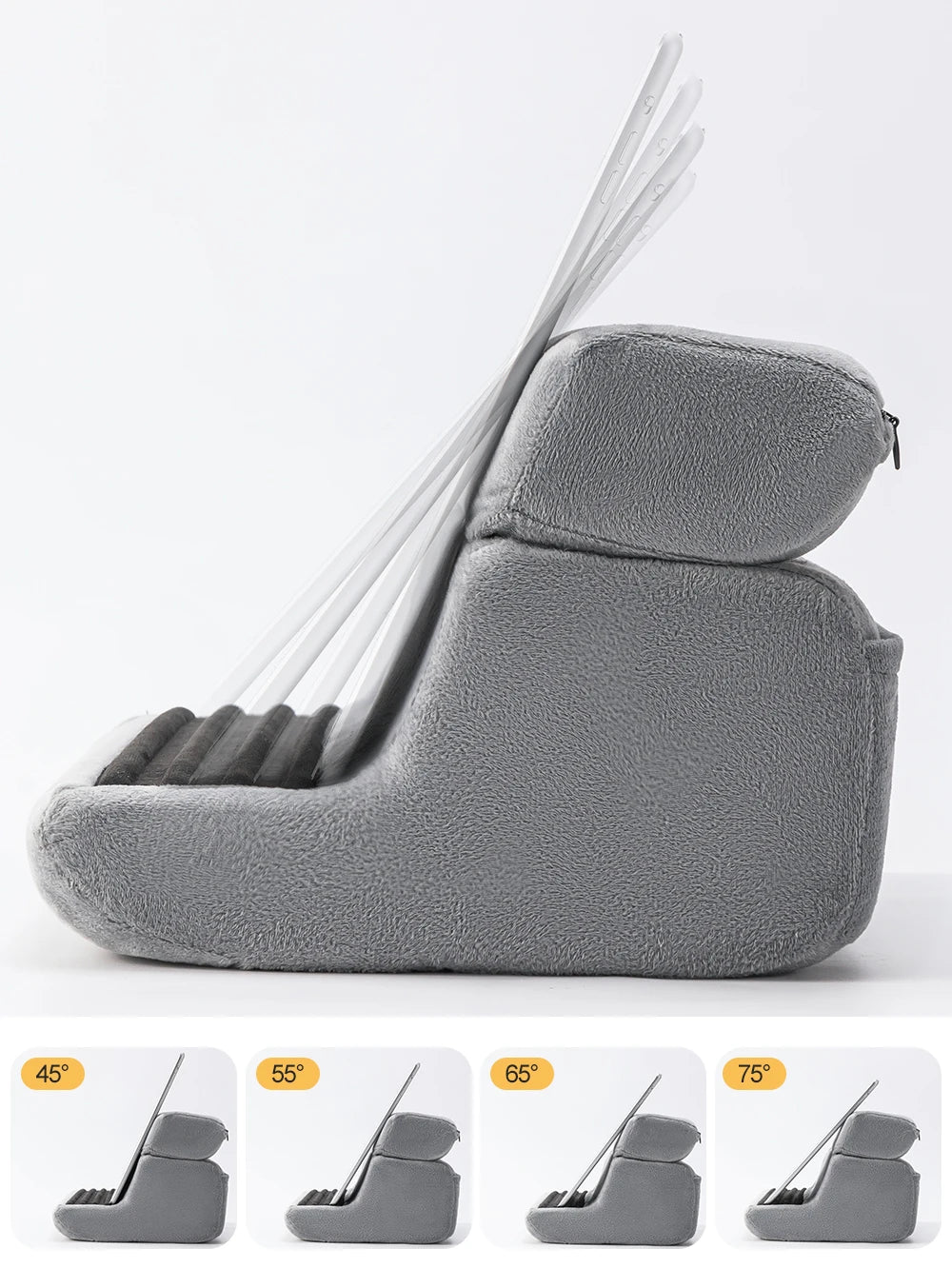 Cushioned Tablet & Phone Stand with Adjustable Viewing Angles