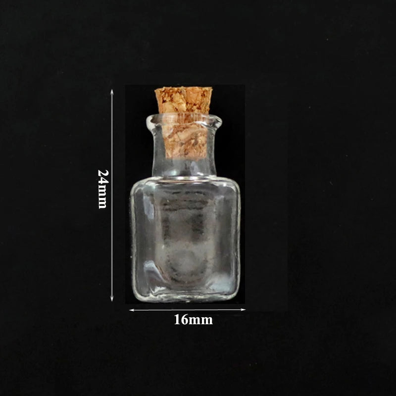 Mini Cork Stopper Glass Bottles for DIY Crafts & Decor