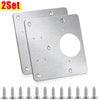 Stainless Steel Hinge Repair Plate Set for Cabinet Doors