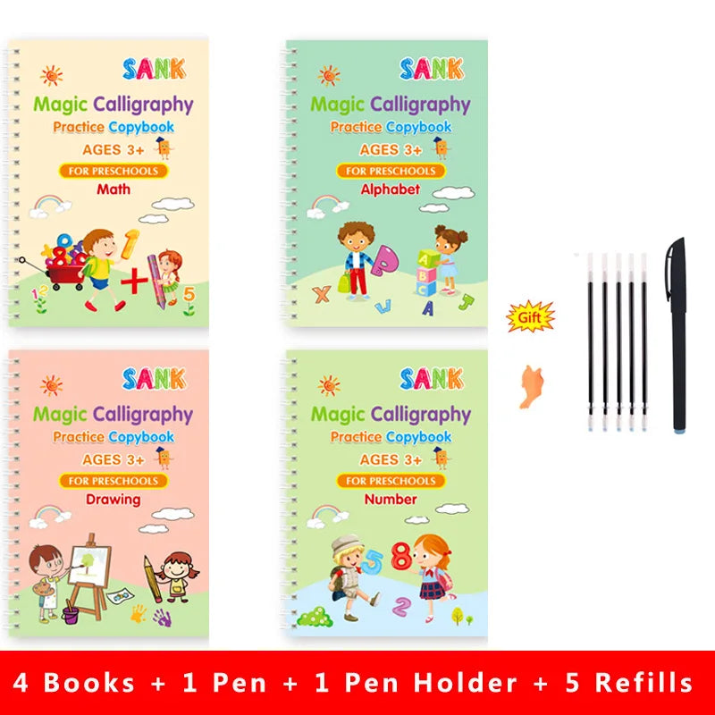 Magic Reusable Handwriting Practice Books for Kids