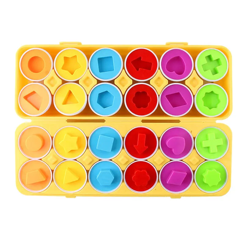 Montessori Shape-Matching Egg Puzzle Set for Toddlers