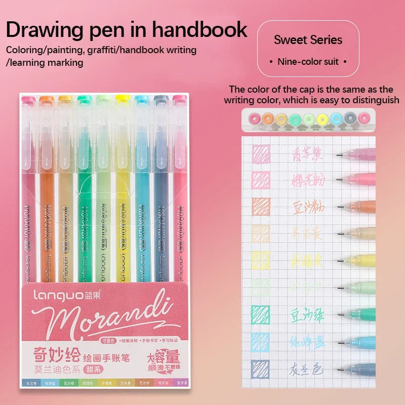 Set de Stylos Gel Vifs pour le Journaling et les Études